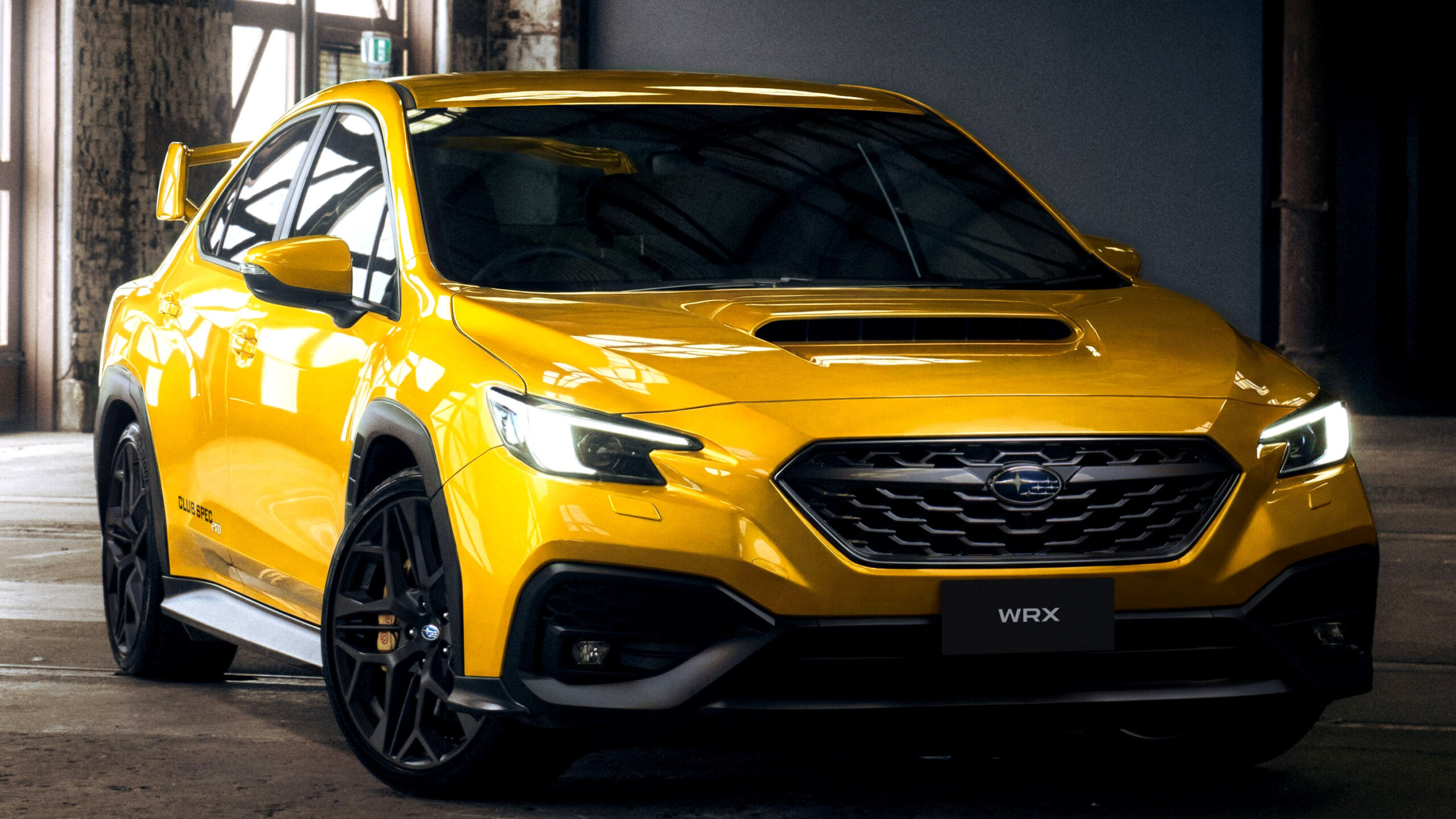 Subaru WRX AWD Club Spec Evo: 75 Units, Manual Only, Sunrise Yellow